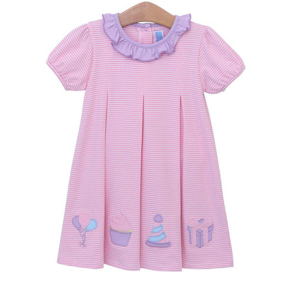 Trotter Street Kids Baby Girls Pink Birthay Party Dress