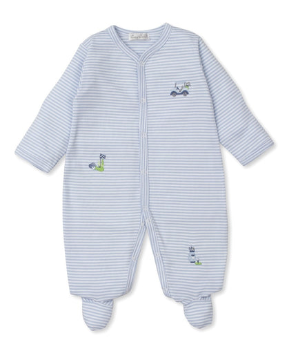 Kissy Kissy Baby Boys Footie - Golf Club - Blue Stripes