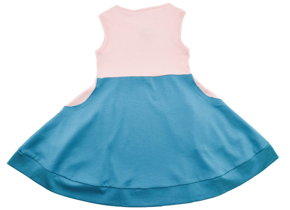Robe Fille Lemon Loves Lime Taille 5 - 100% Coton Rose - Occasion Très Bon état