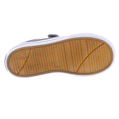 Footmates Kids Shoes - Jordan Vulcanized Canvas with Velcro - Gray