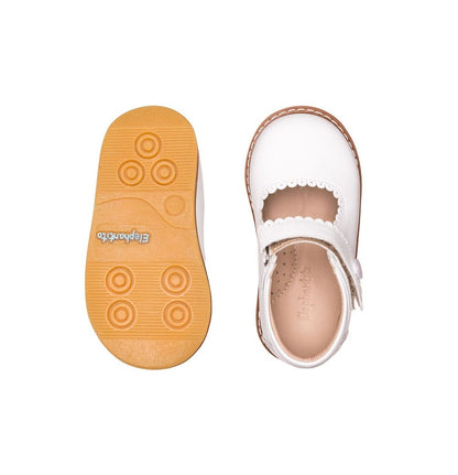 Elephantito Girls Shoes - Toddler Mary Janes - White