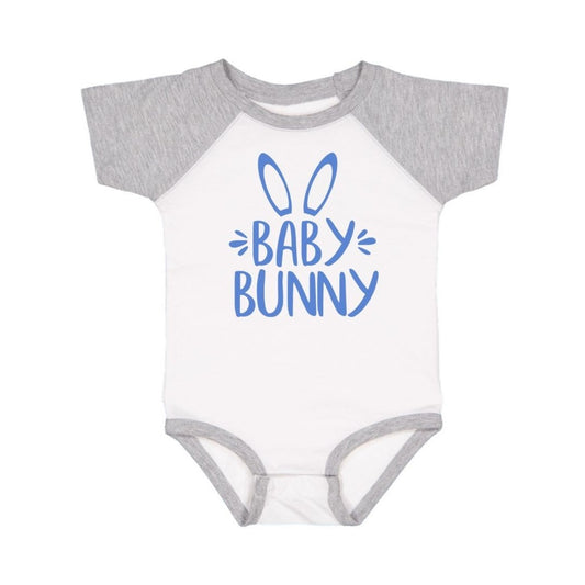 Sweet Wink Baby Bunny Ears Onesie - Blue Boy
