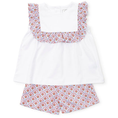 Lila & Hayes Girls Penelope Shorts Set - Bunting Floral