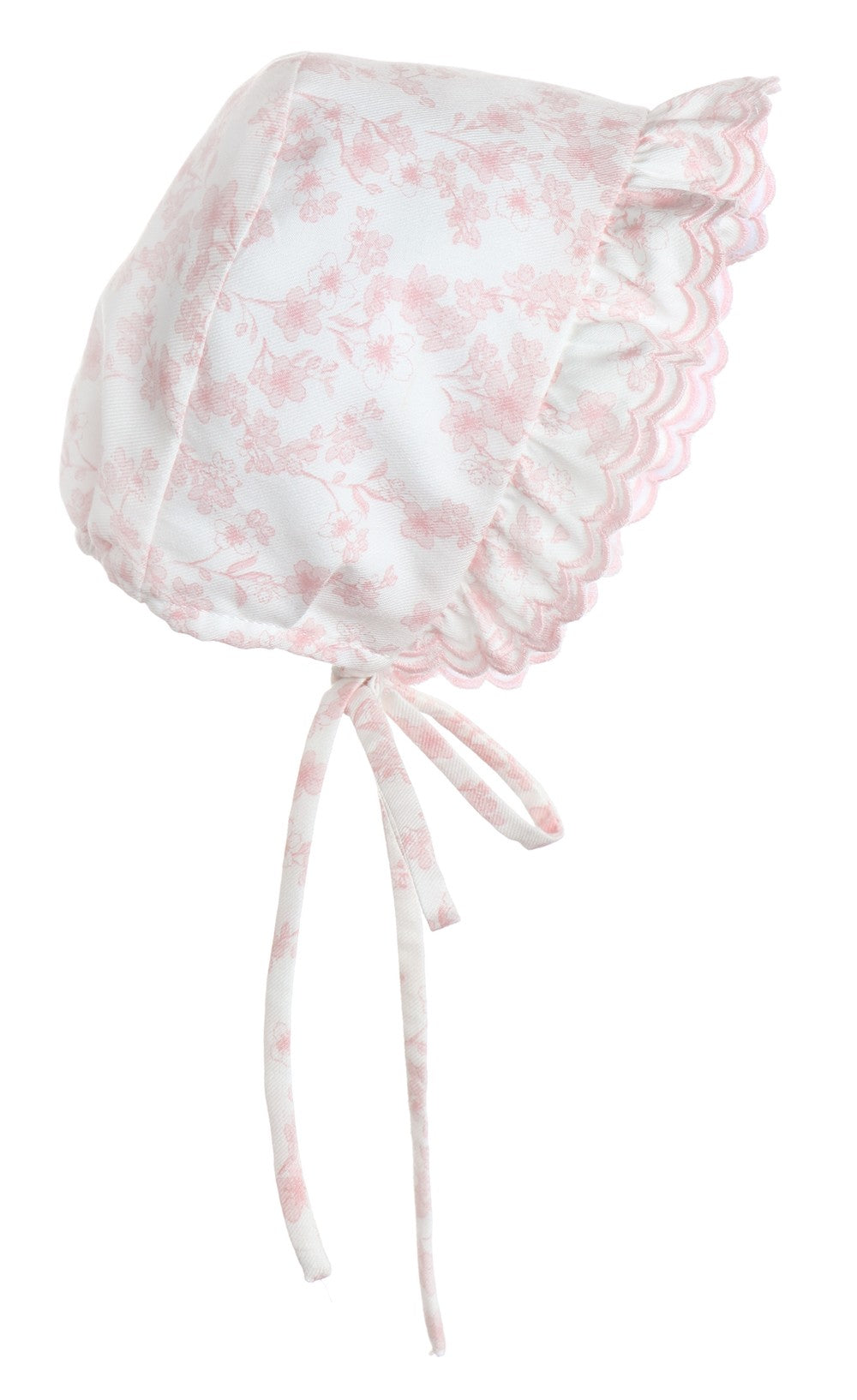 Luli & Me Baby Girls Bubble with Bonnet - Pink English Floral
