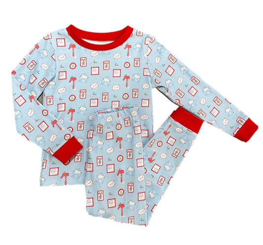 James & Lottie Two Piece Boys Letters to Santa Jammies