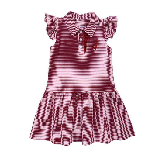 Itsy Bitsy Girls Game Day Cheer Dress - Crimson Tide Red