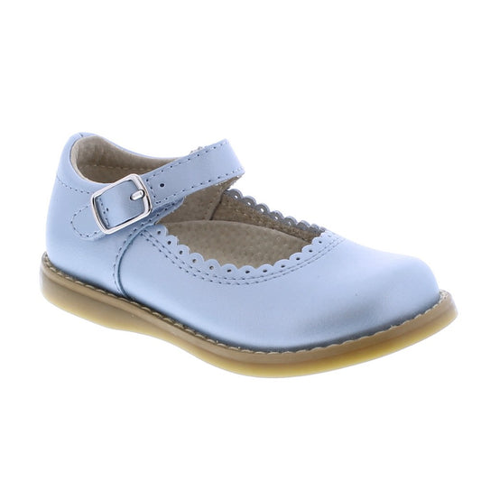Footmates Girls Shoes - Allie Mary Janes - Pearlized Blue