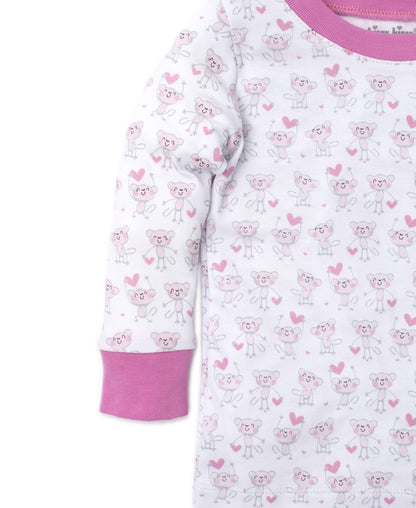 Kissy Kissy Girls Monkey Moves Pajamas - Pink