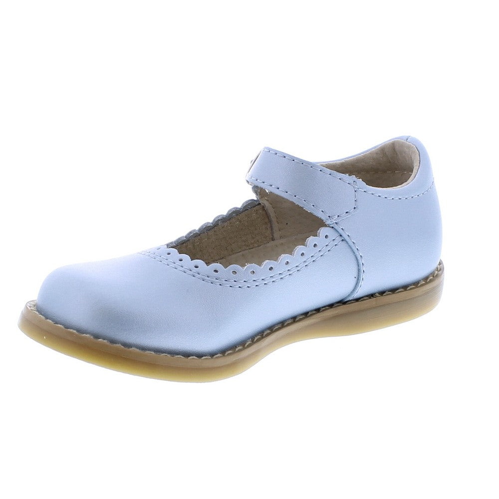 Footmates Girls Shoes - Allie Mary Janes - Pearlized Blue