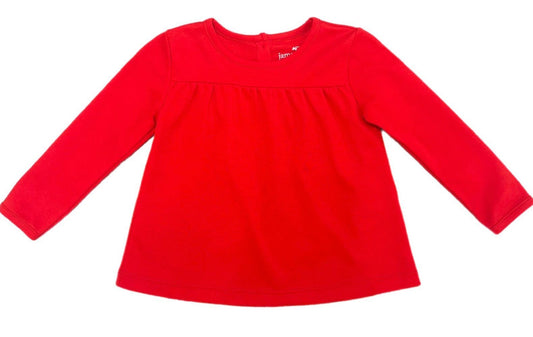 James & Lottie Girls Isla Knit Top - Red
