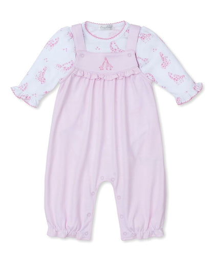 Kissy Kissy Baby Girls Giraffe Glee Playsuit Set - Pink