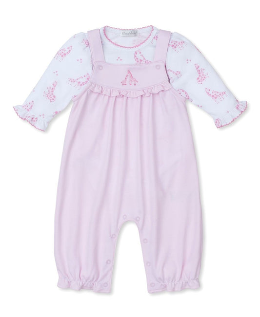Kissy Kissy Baby Girls Giraffe Glee Playsuit Set - Pink