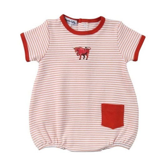 Magnolia Baby Boys Texas Longhorn Embroidered Bubble - Boy
