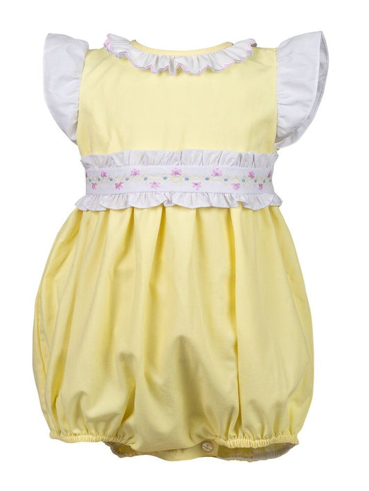 Proper Peony Baby Girls Yellow Ruth Bubble