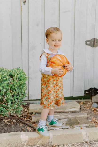 Proper Peony Pima Boys Orange Pumpkin Autumn Vines Boy Jon Jon