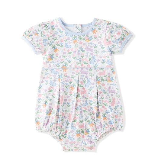 Swoon Baby Girls Pastel Easter Bunny Print Bubble