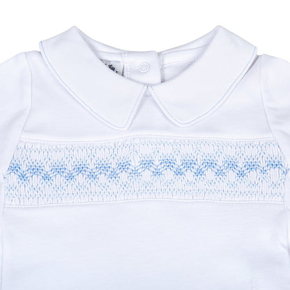 Magnolia Baby Boys Lilly and Logan Smocked Pant Set - Blue