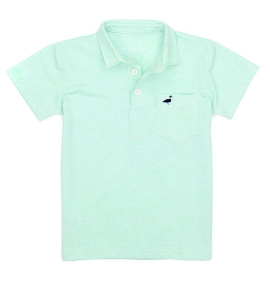 Properly Tied Boys Harrison Pocket Polo Shirt - Seafoam Green by Properly Tied