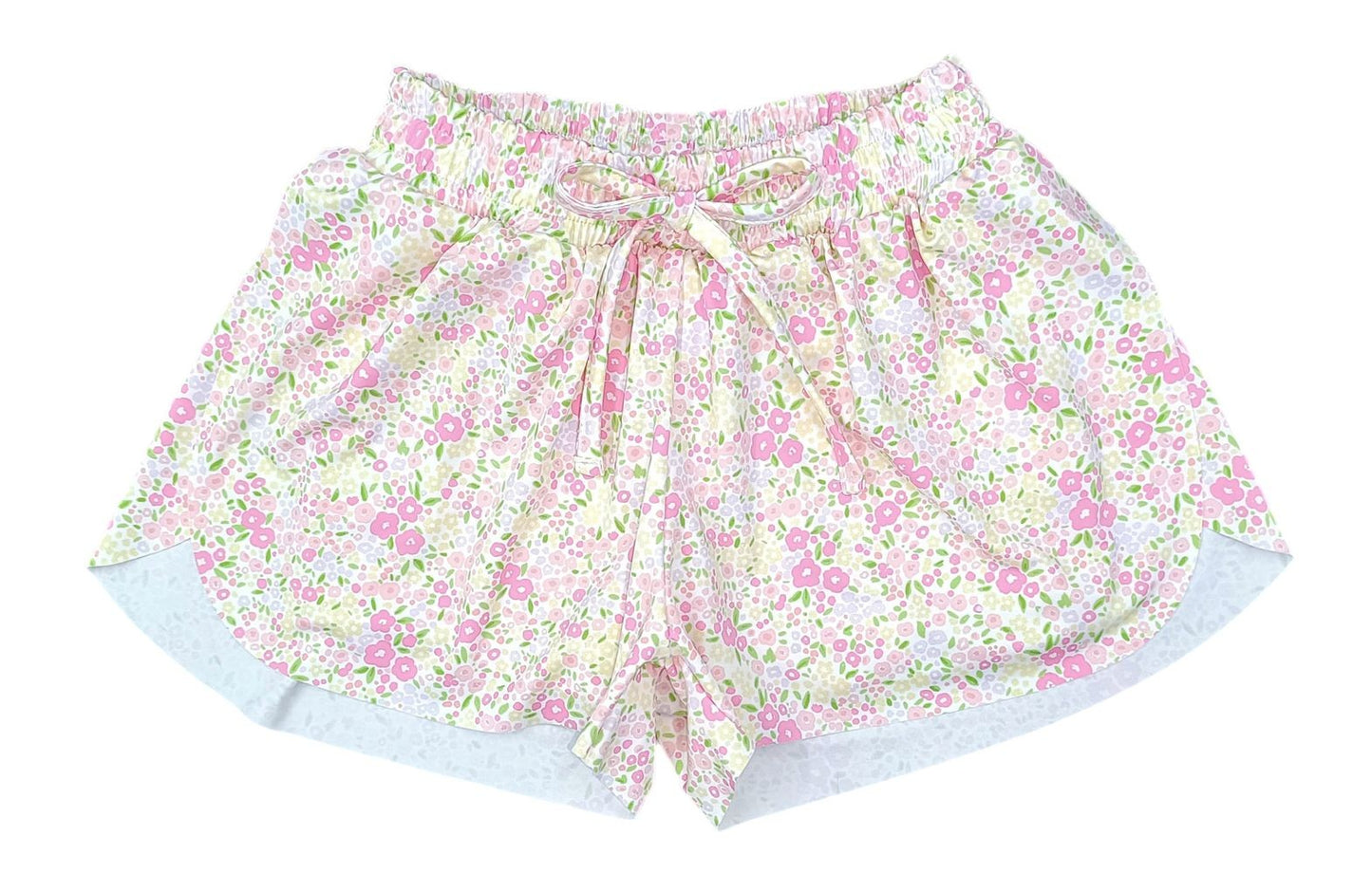 Be Elizabeth by James & Lottie Girls Butterfly Shorts - Fuchsia Pink Floral