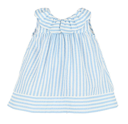 Sophie & Lucas Girls Sullivan Stripe Dress - Blue