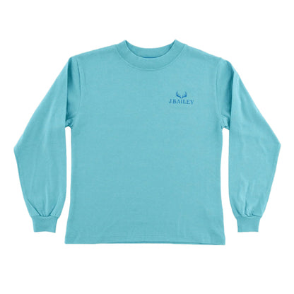 Bailey Boys J. Bailey Logo Tee Shirt - Ocean Aqua Shirt - Antlers