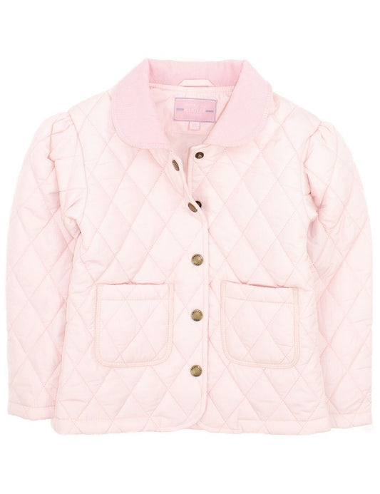 Properly Tied Girls Quilted Hartley Jacket Coat - Light Pink