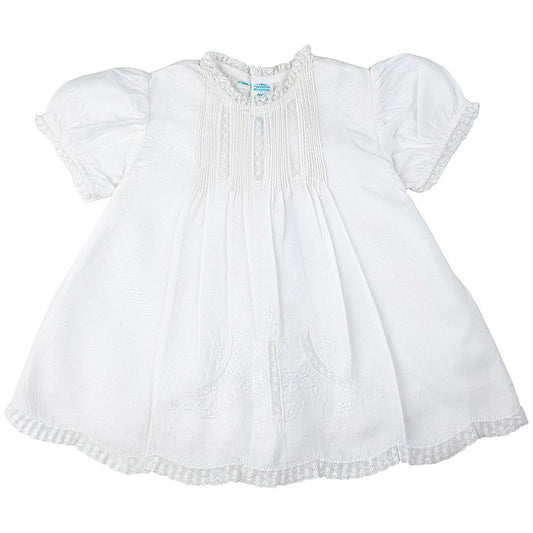 Feltman Brothers Infant Girls Sweet White Embroidered Slip Dress by Feltman Brothers