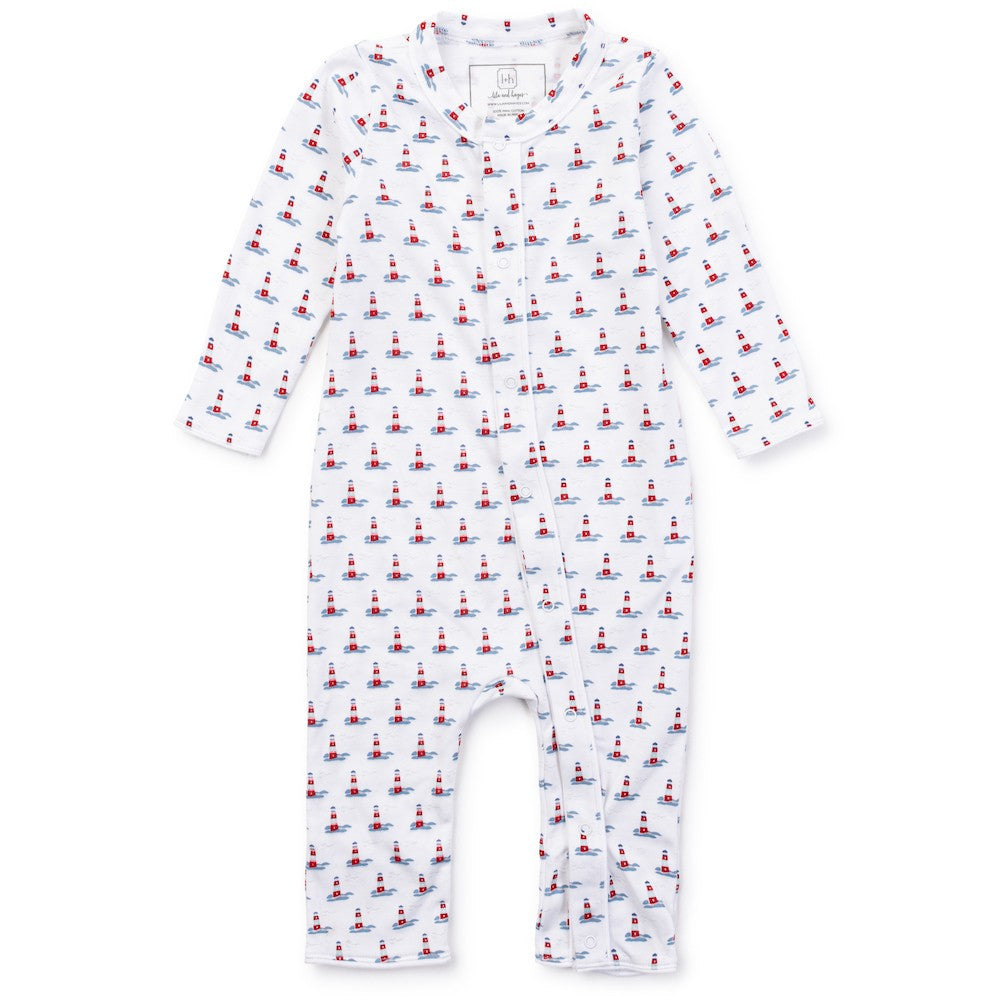 Lila & Hayes Baby Boys Graham Romper - Lighthouse Point by Lila & Hayes