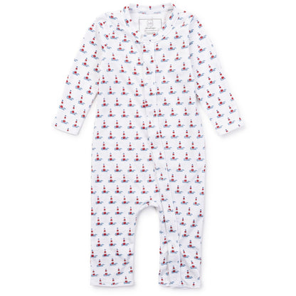 Lila & Hayes Baby Boys Graham Romper - Lighthouse Point by Lila & Hayes