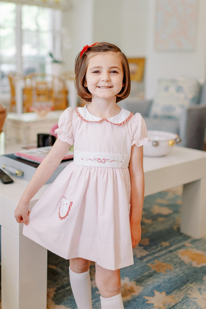 Proper Peony Girls Odette Placard Pink Valentines Dress Proper Peony Girls Odette Placard Pink Valentines Dress
