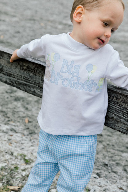 Bailey Boys Big Brother Shirt - Long Sleeves - Dog & Balloons & Gifts by Bailey Boys