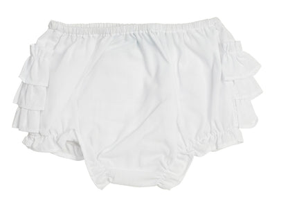 Feltman Brothers Baby Girls Ruffled Diaper Cover - White