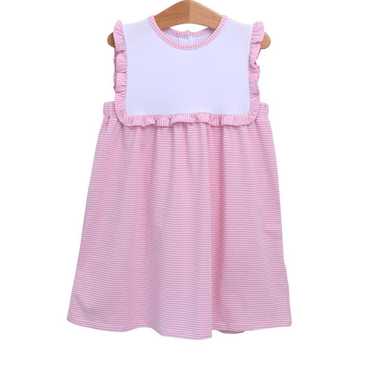 Trotter Street Kids Girls Alice Dress - Pink Stripes