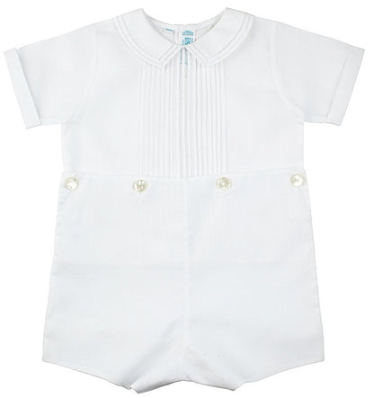 Feltman Brothers Infant / Toddler Boys Dressy White Button On Suit