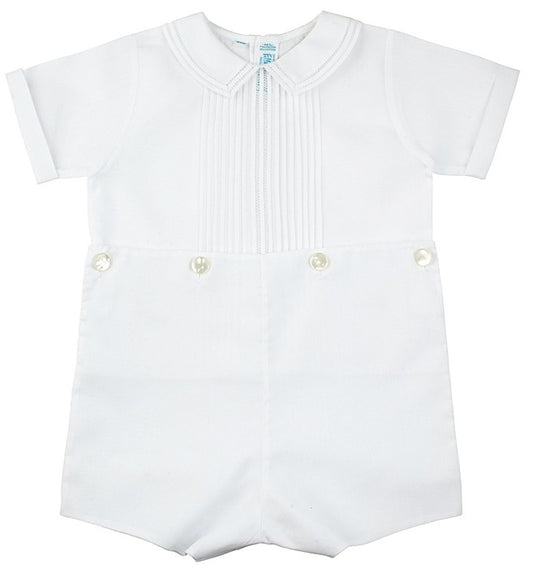 Feltman Brothers Infant / Toddler Boys Dressy White Button On Suit by Feltman Brothers
