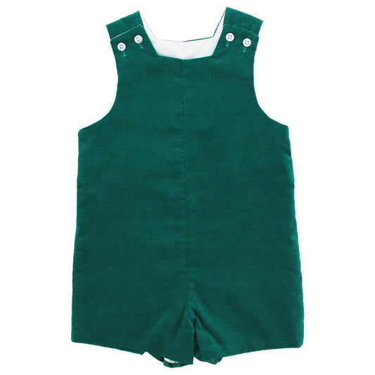 Bailey Boys Baby Jon Jon with Tabs - Clover Green Corduroy