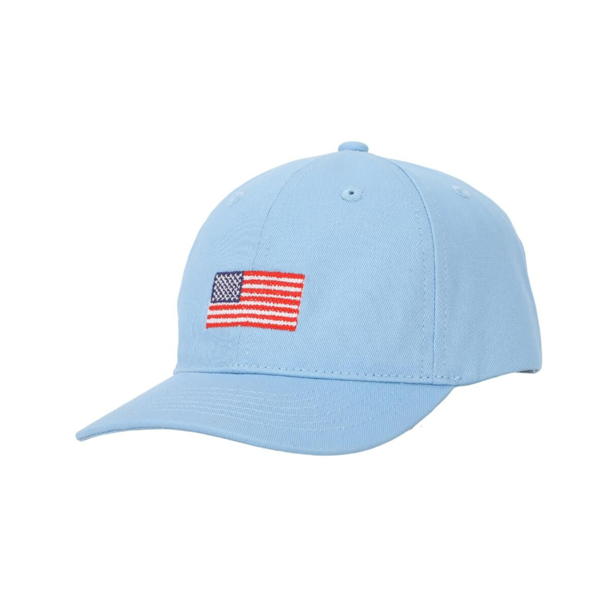 Little Kideauxs Kids Hat - American USA Flag on Blue