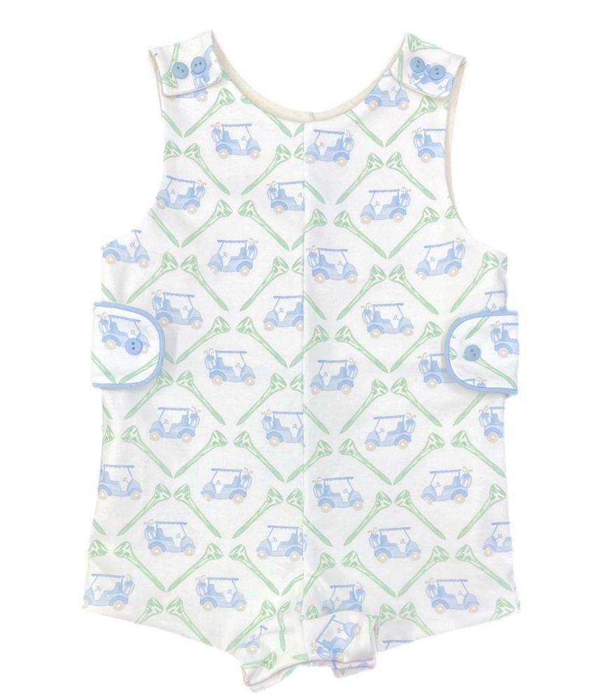 James & Lottie Boys Reed Jon Jon - Blue PAR-TEE Golf Print
