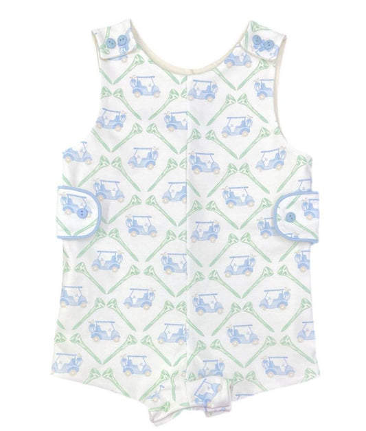 James & Lottie Boys Reed Jon Jon - Blue PAR-TEE Golf Print