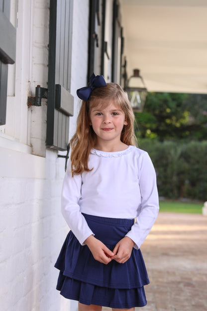Trotter Street Kids Girls Rosemary Skort - Navy Blue
