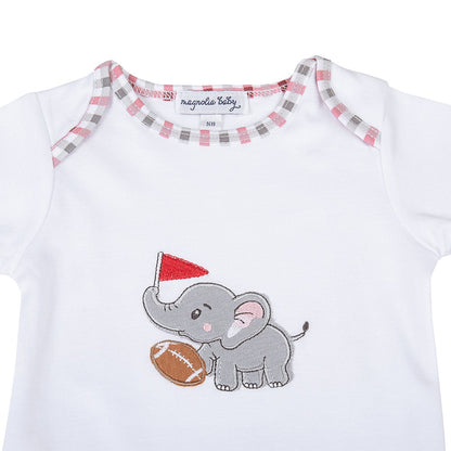 Magnolia Baby Alabama Crimson Tide Applique Lap Footie