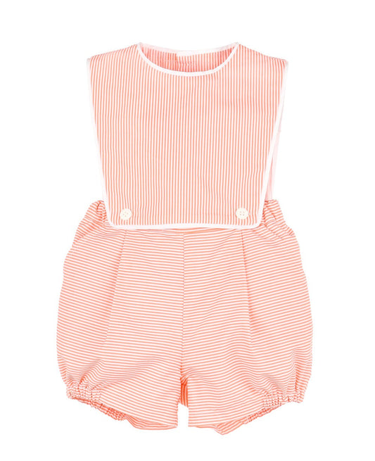 Sophie & Lucas Baby Boys Classic Overall Bubble - Orange