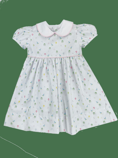 Lullaby Set Baby / Toddler Girls Birthday Party Dress with Collar - Pink