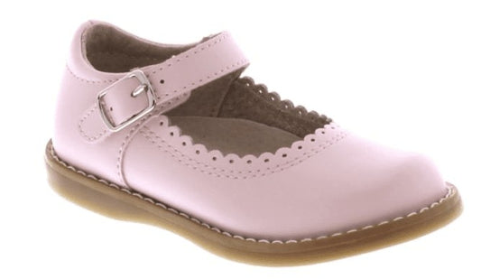 Footmates Girls Shoes - Allie Mary Janes - Rose Pink