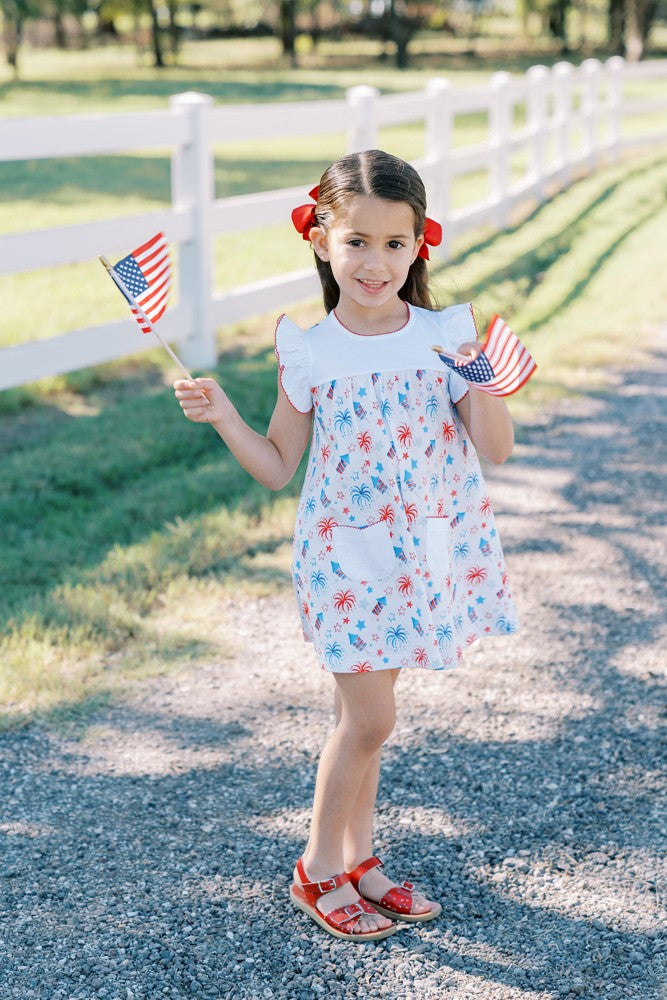 childrens red white and blue dresses Amazon.com: Angeline Baby Infant Girls 4th July Patriotic I Heart America Red White Blue Pom Pom Dress 3-6M: Clothing, Shoes & Jewelry