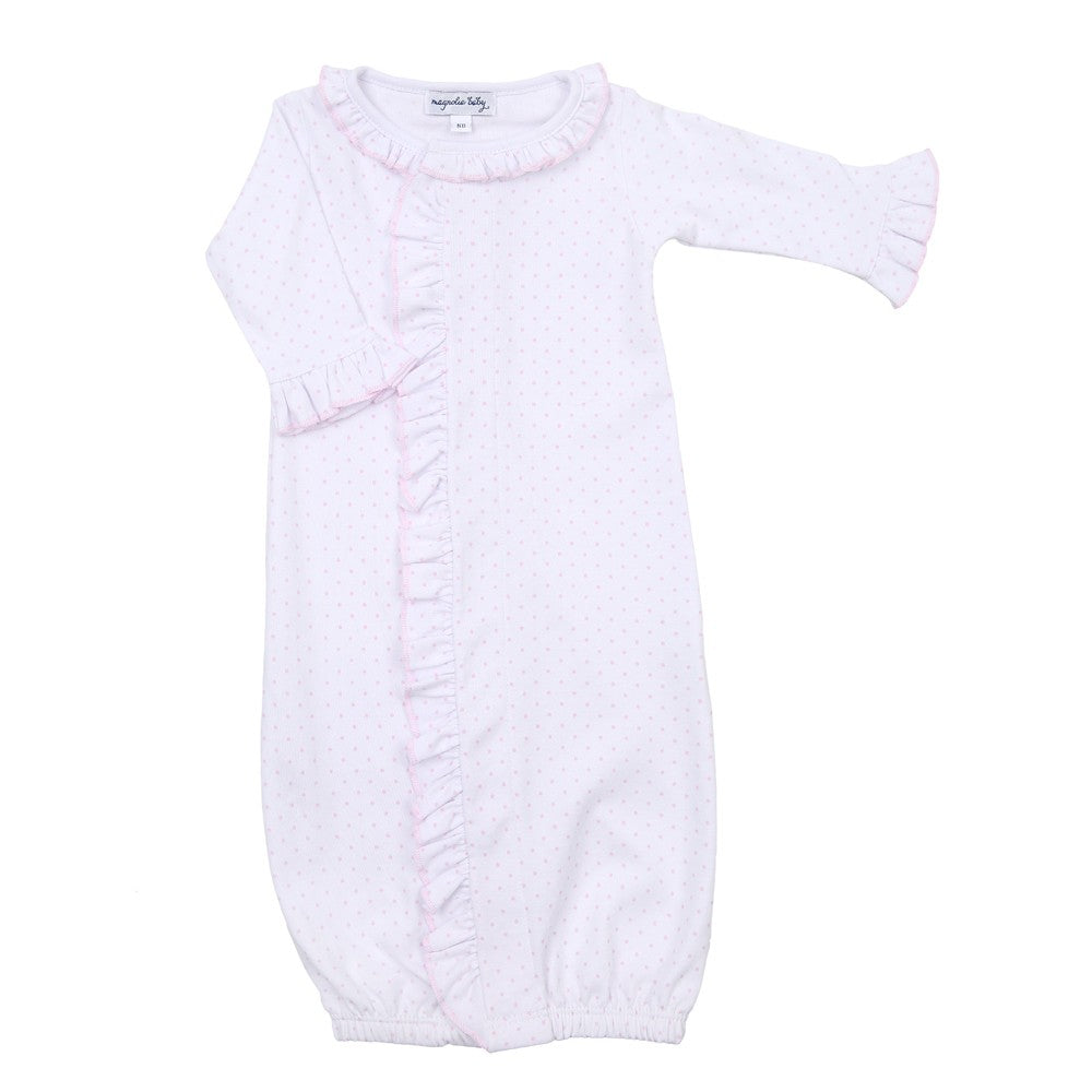 Magnolia Baby Mini Dots Fall 24 Pink Ruffle Front Converter