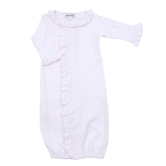 Magnolia Baby Mini Dots Fall 24 Pink Ruffle Front Converter