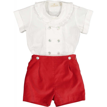 Sal & Pimenta Baby / Toddler Boys Dressy Set - Red Velvet