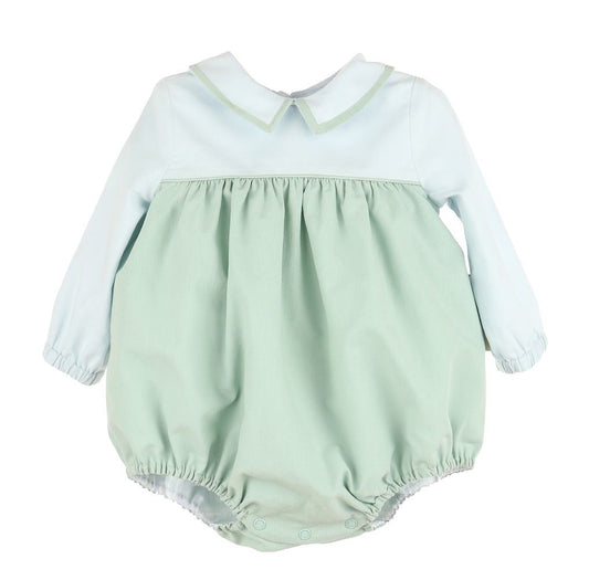 Sophie & Lucas Baby Boys Blue & Green Classic Poplin Bubble