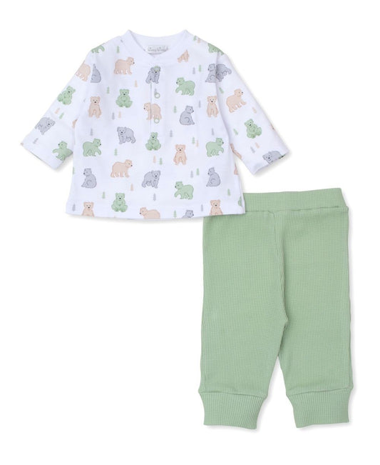 Kissy Kissy Love Baby Boys Green Pants Set - Big Hearted Bears